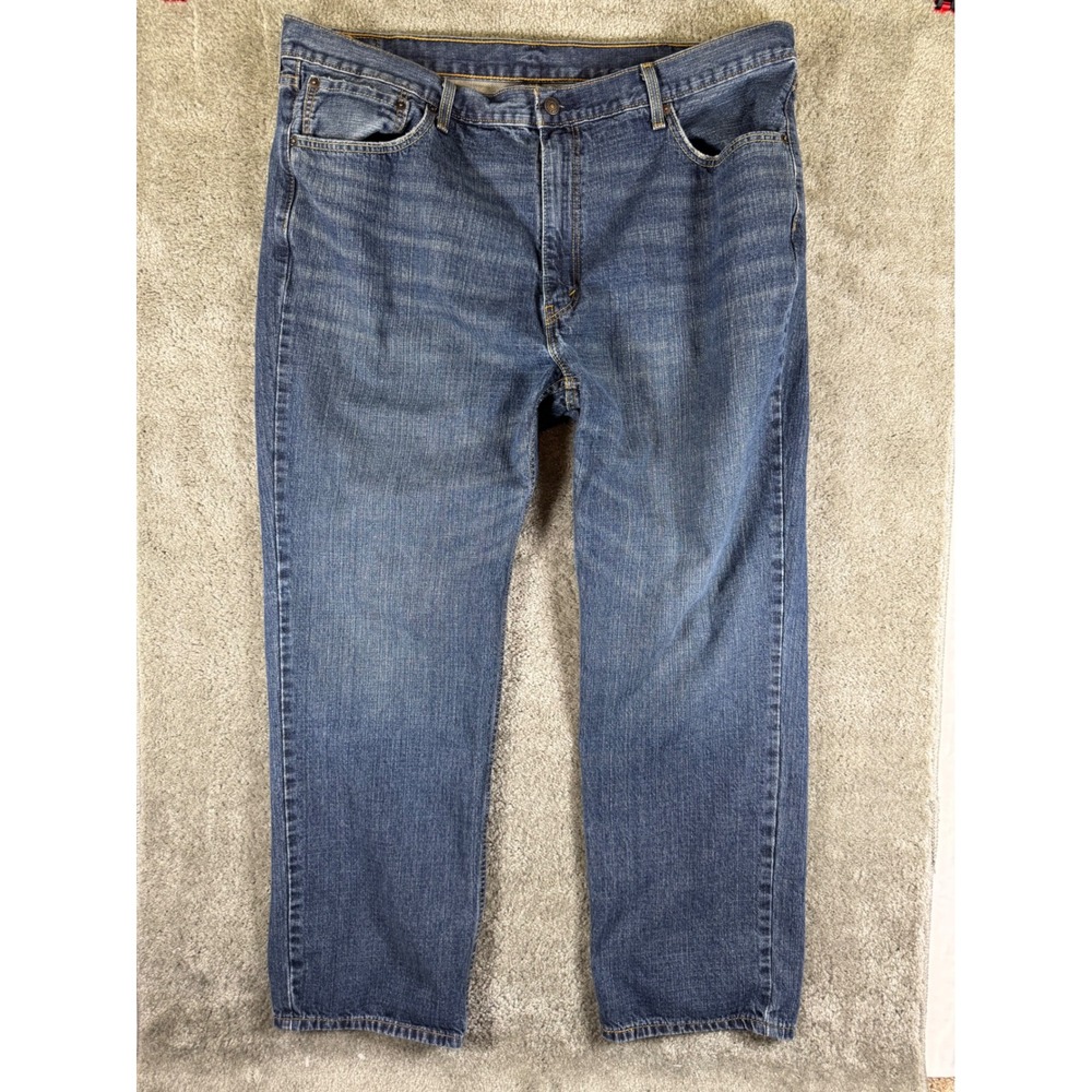 Levis 559 Relaxed Straight Jeans Mens 44x32 Medium Wash Blue Denim 01559-2765